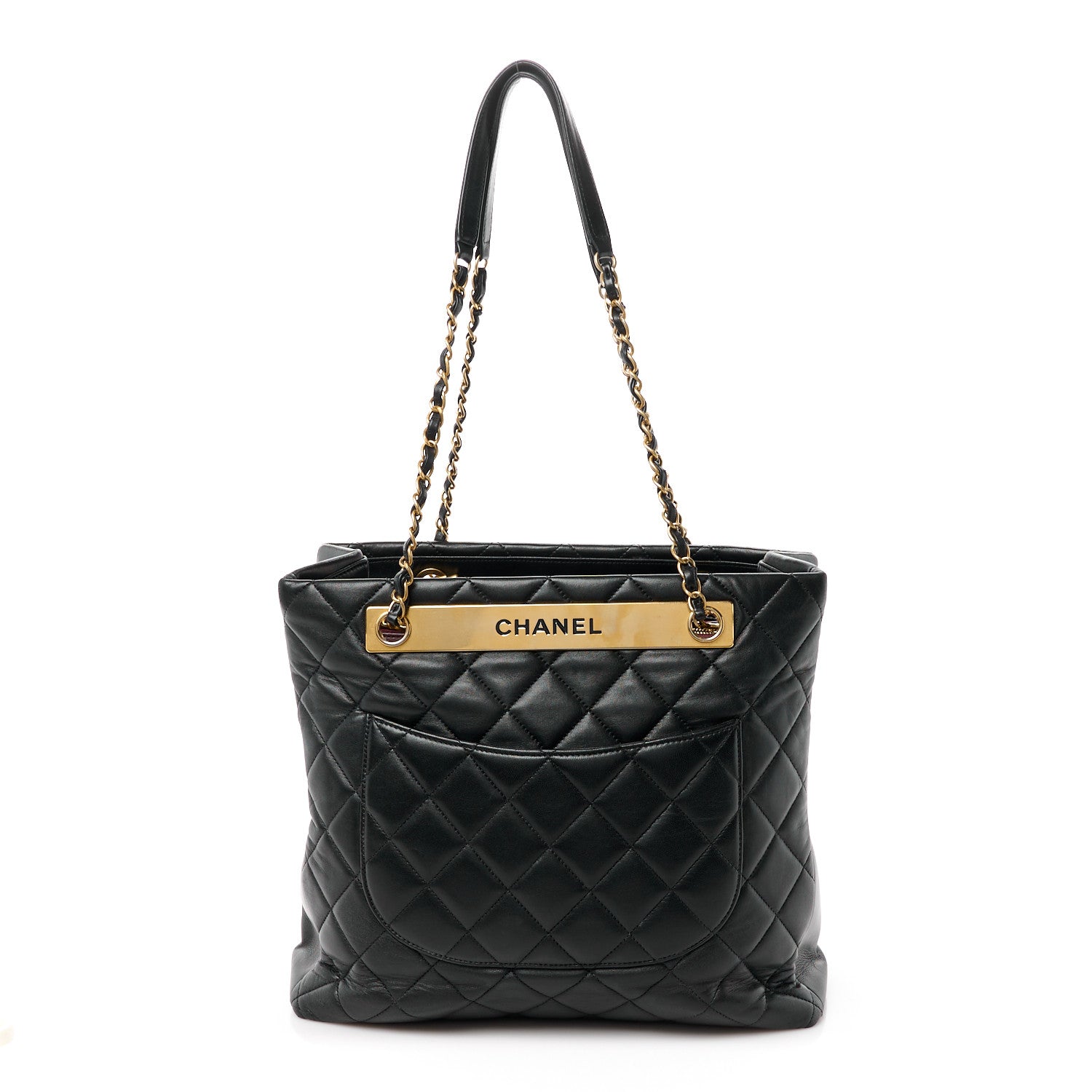 Chanel Lambskin Quilted Trendy CC Tote Black 1 of 13
