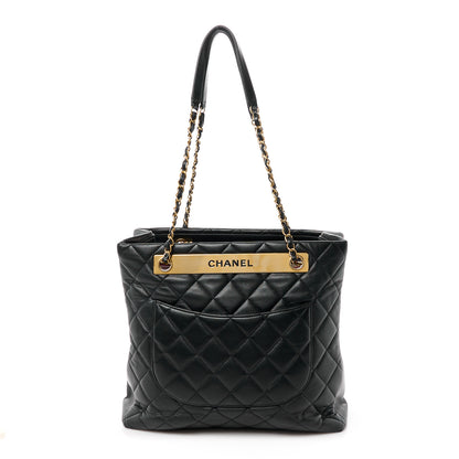 Chanel Lambskin Quilted Trendy CC Tote Black 1 of 13