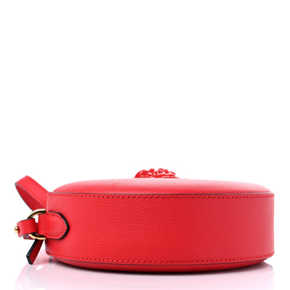 Versace Calfskin La Medusa Round Camera Bag Red 4 of 8