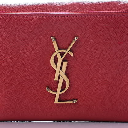 Saint Laurent Grain De Poudre Monogram Belt Bag Rouge Eros 11 of 11