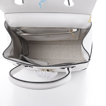 Versace Calfskin Medium Palazzo Empire Bag White 6 of 8