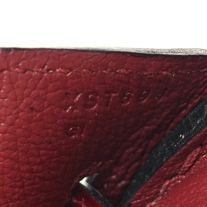 Hermes Box Birkin 30 Rouge H 7 of 14