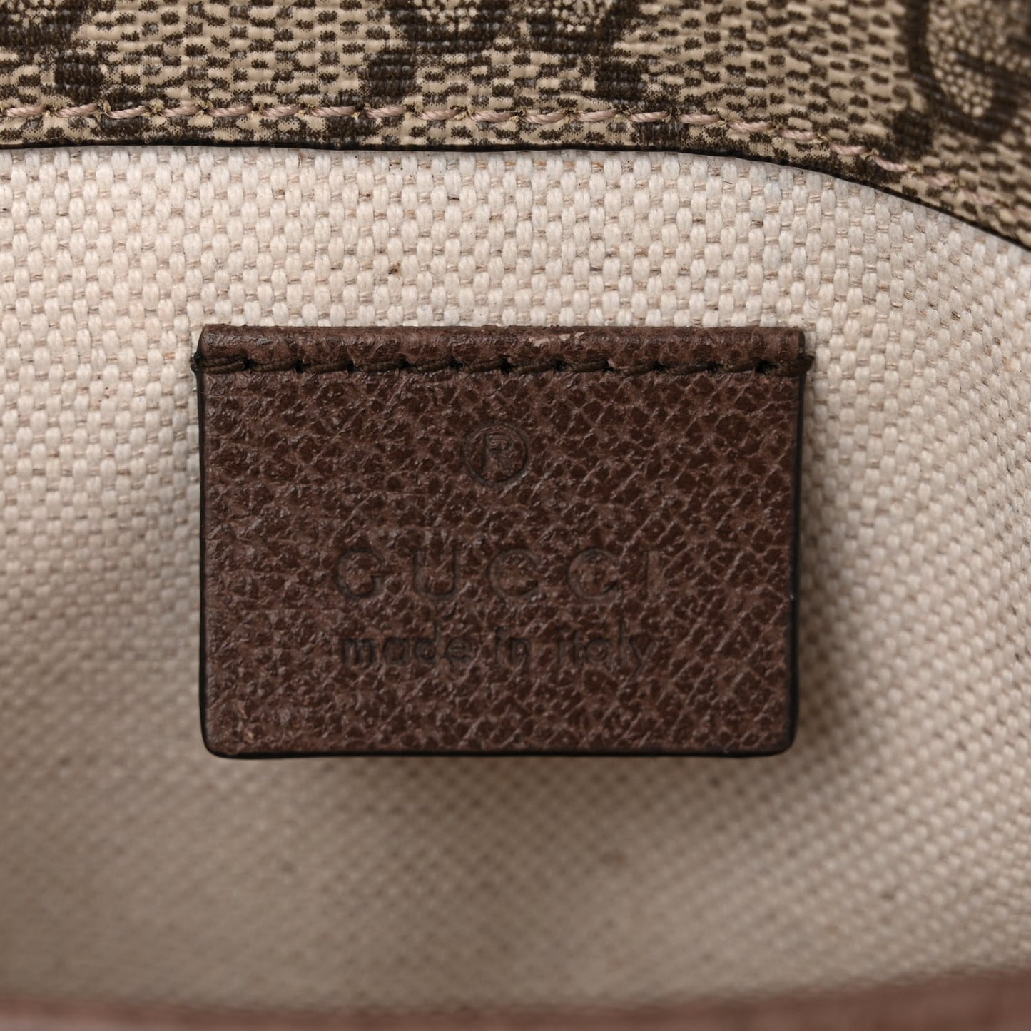 GG Supreme Monogram Neo Vintage Web Belt Bag Brown