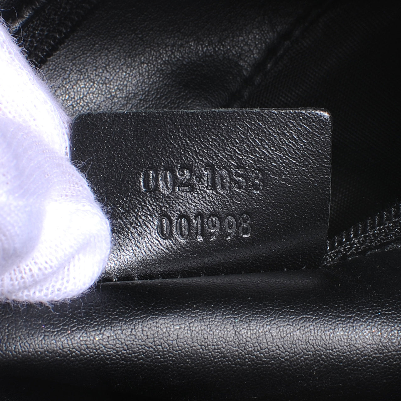 Gucci Monogram Drawstring Shoulder Bag Black 7 of 8
