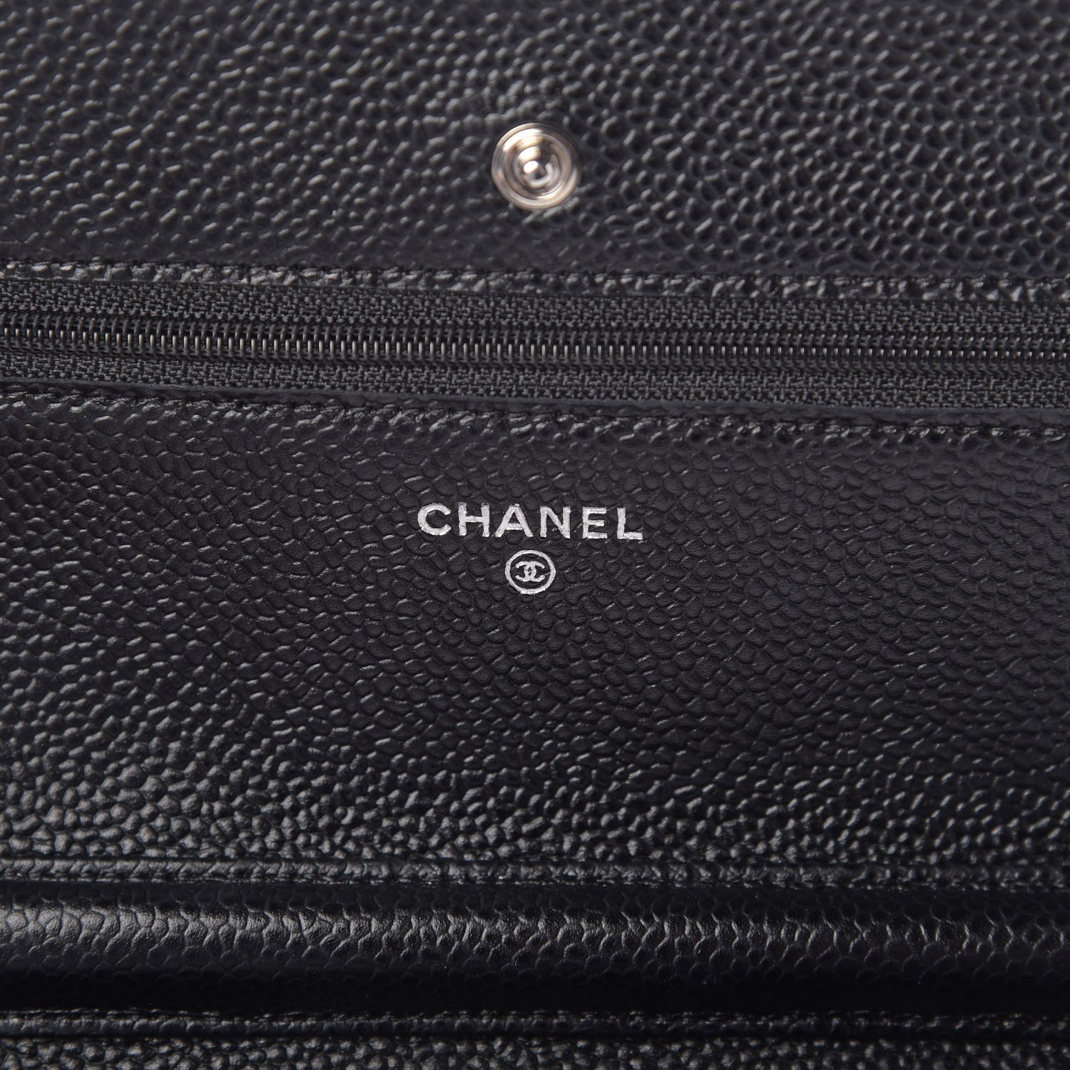 Chanel Caviar Quilted Wallet On Chain WOC Black 6 of 12