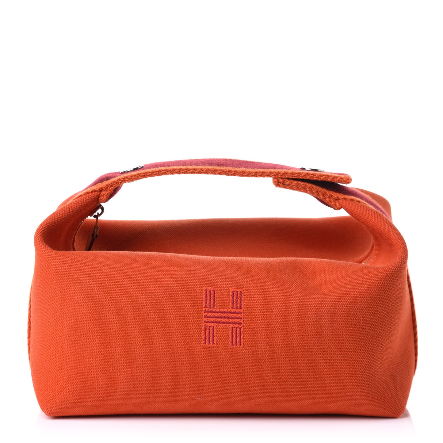 Canvas Small Bride-A-Brac Pouch Orange Burgundy