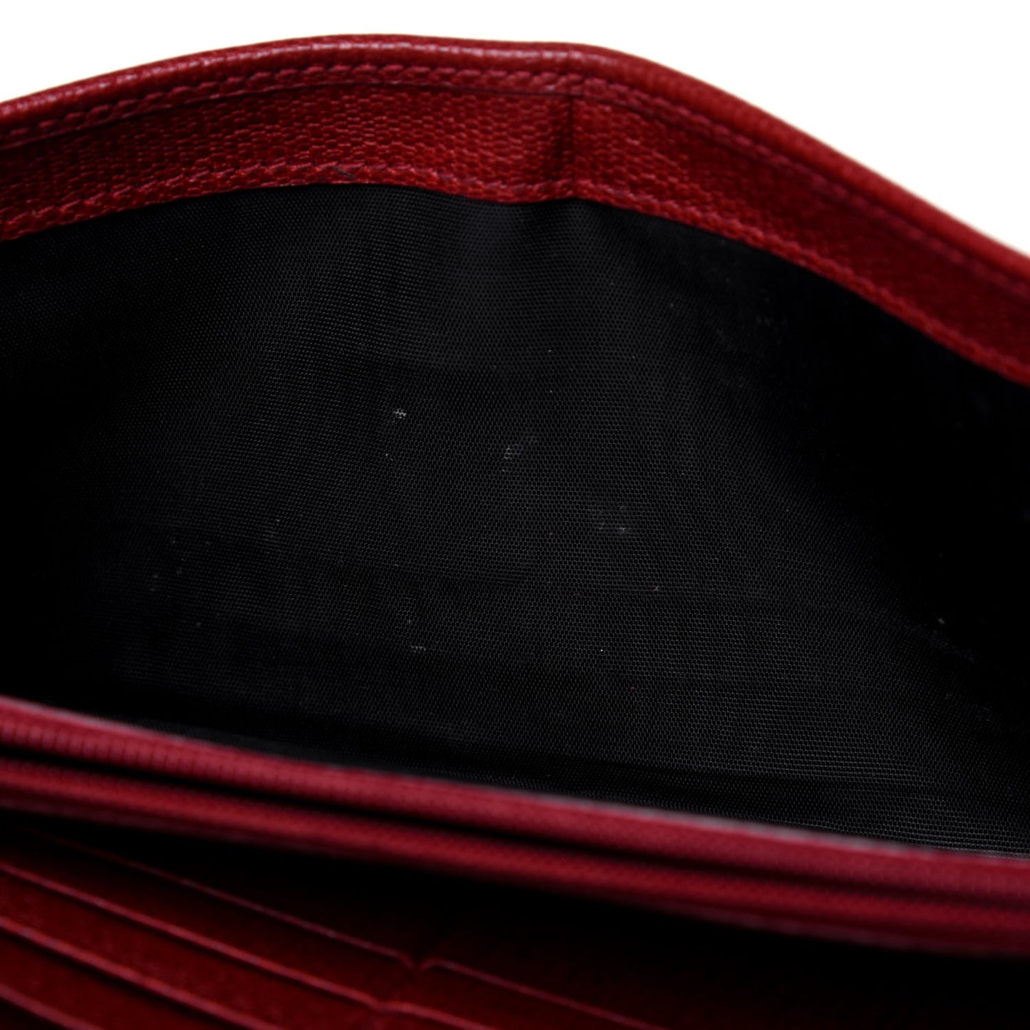 Textured Calfskin Classic Y Ligne Clutch Red