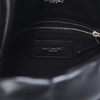Saint Laurent Lambskin Quilted Small Loulou Puffer Monogram Chain Satchel Black 5 of 10