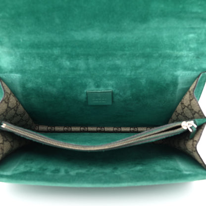 Gucci GG Supreme Monogram Embroidered Medium Dionysus Shoulder Bag Emerald 5 of 11