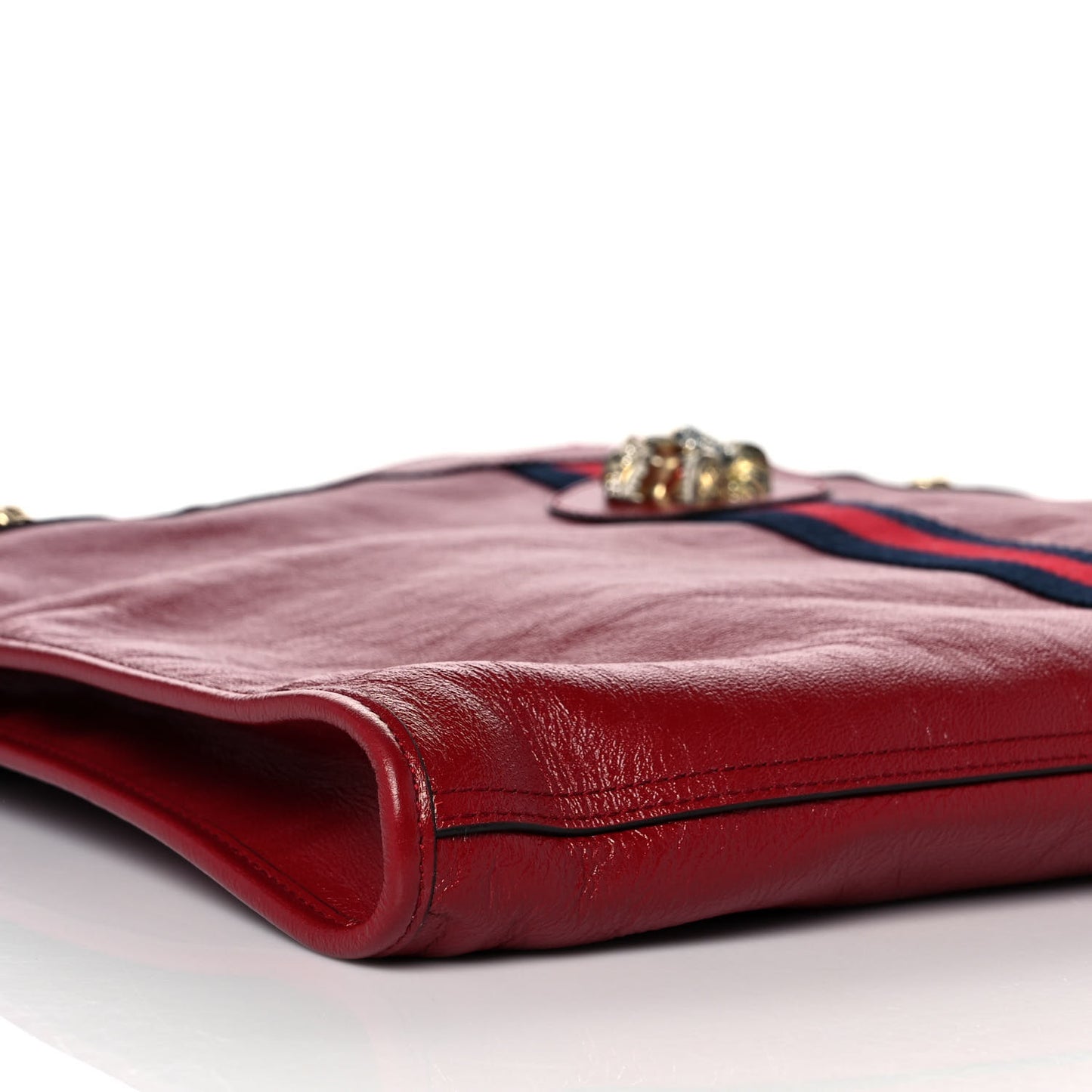 Calfskin Large Rajah Chain Tote Romantic Cherry