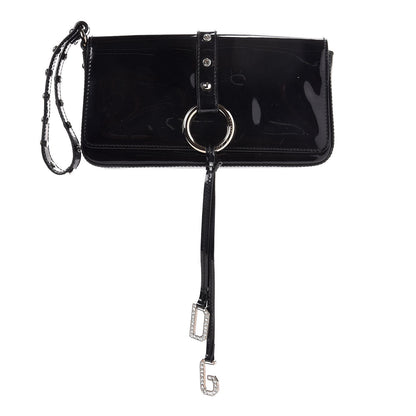 Dolce & Gabbana Patent Crystal Clutch Black 1 of 6