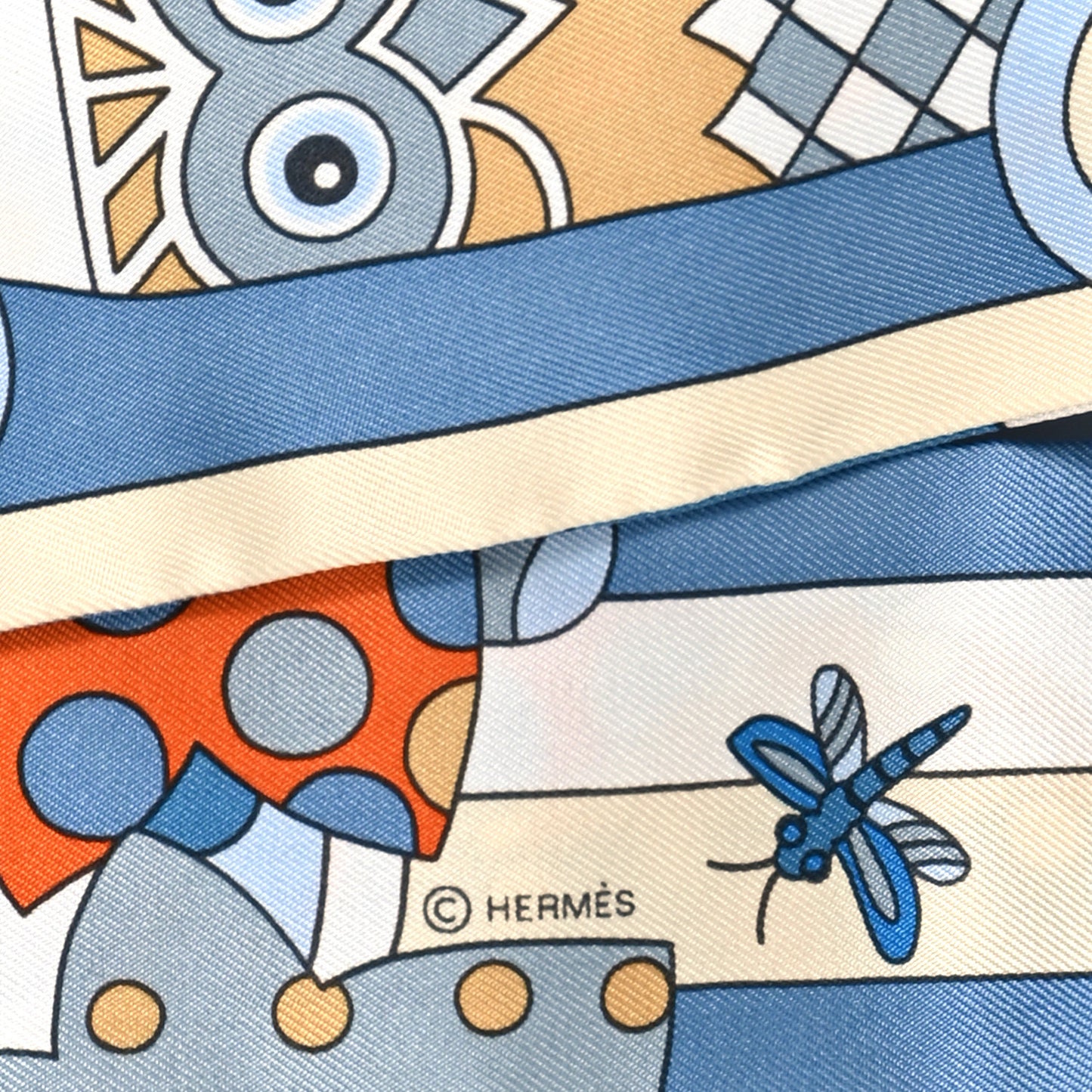 Silk Les Murmures De La Foret Twilly Bleu Jean Orange