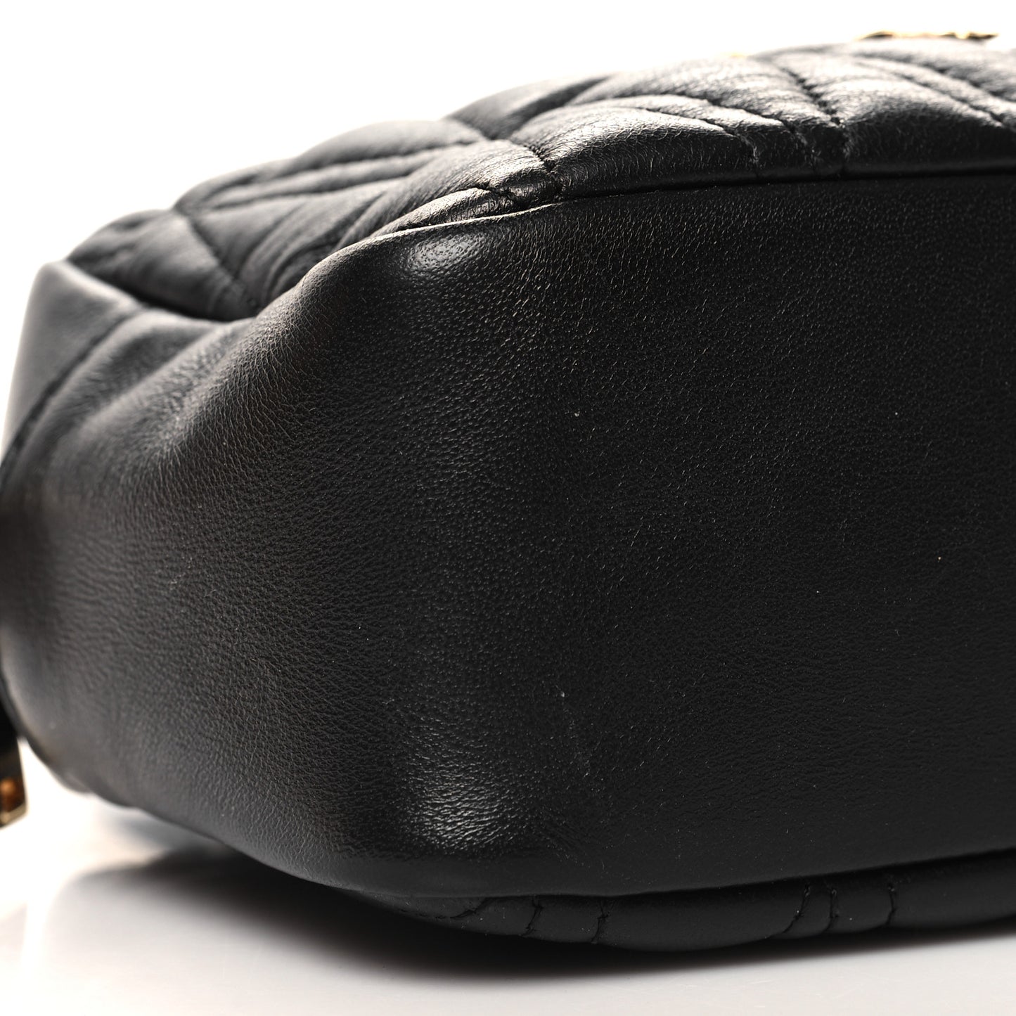 Nappa Quilted Virtus Shoulder Bag Black