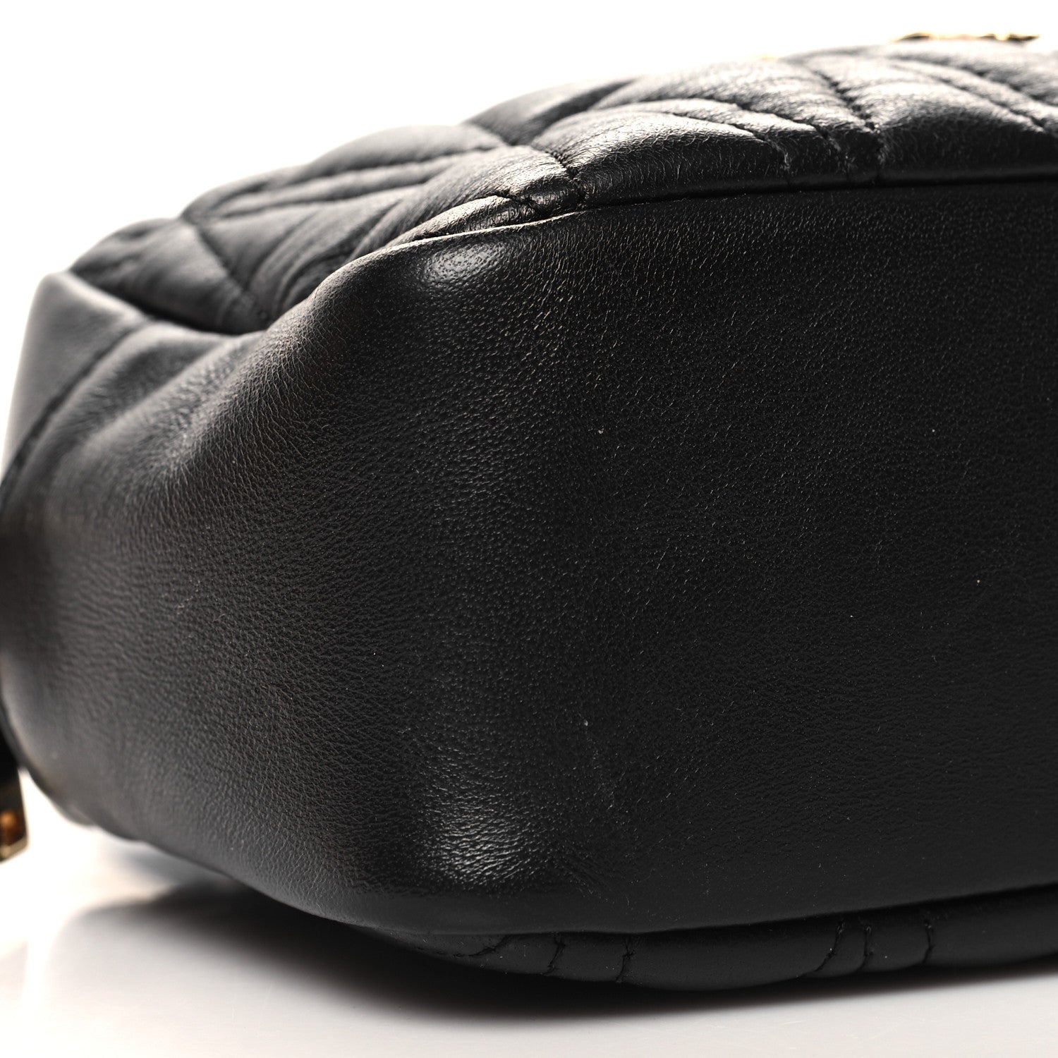 Versace Nappa Quilted Virtus Shoulder Bag Black 8 of 9
