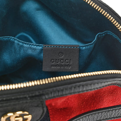 Gucci Suede Patent Web GG Small Ophidia Dome Shoulder Bag Hibiscus Red 6 of 15