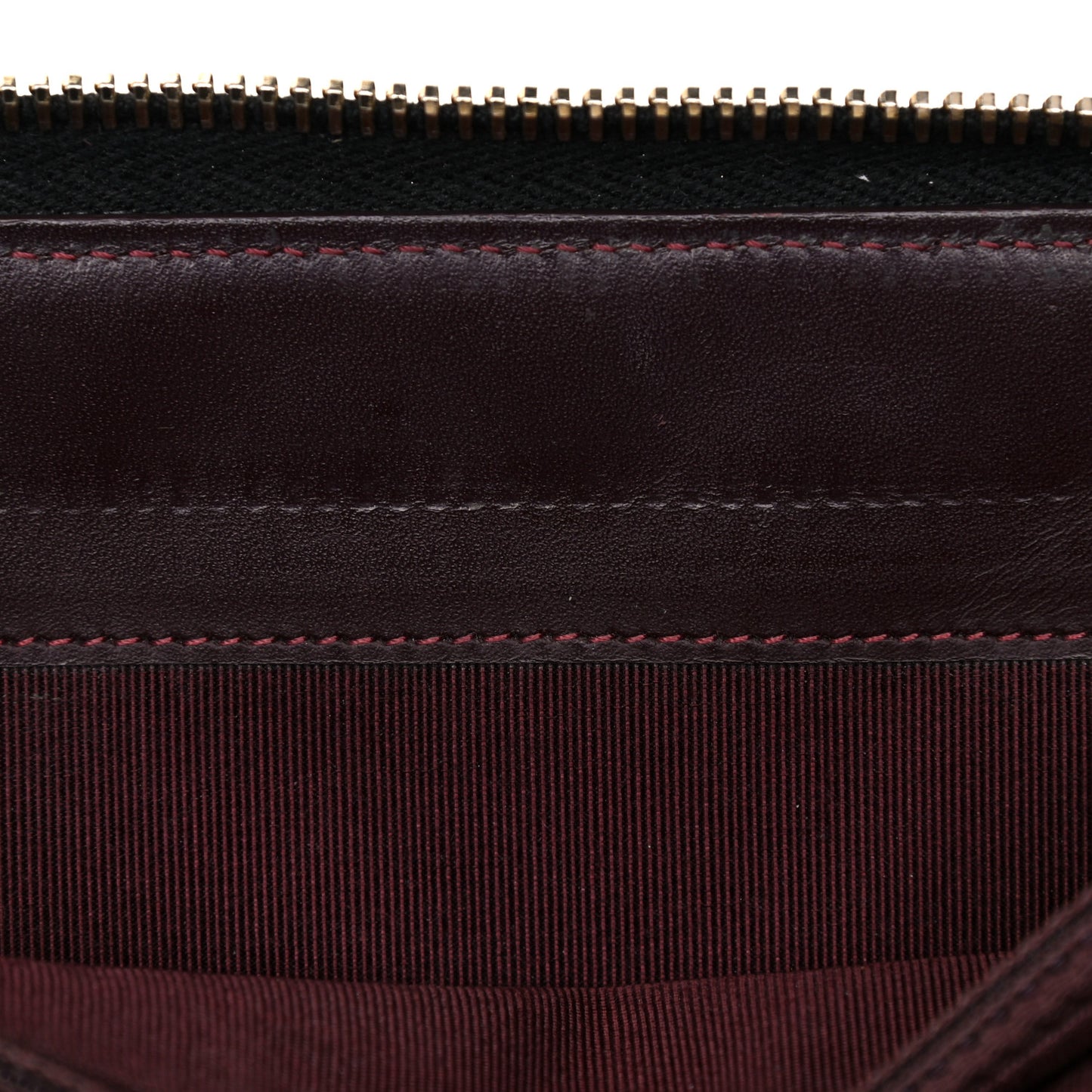 Caviar Quilted Large Zip Around Organizer Wallet Black