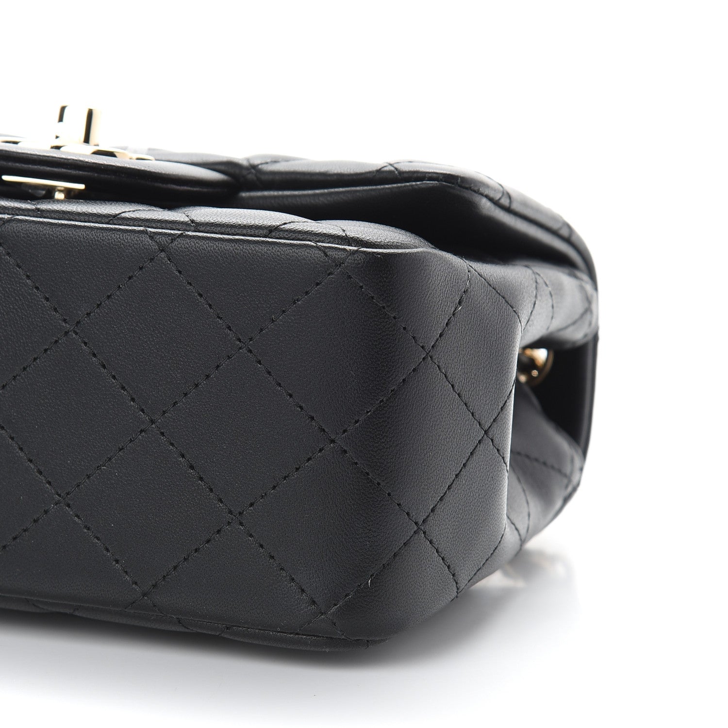 Chanel Lambskin Quilted Mini Square Flap Black 9 of 9