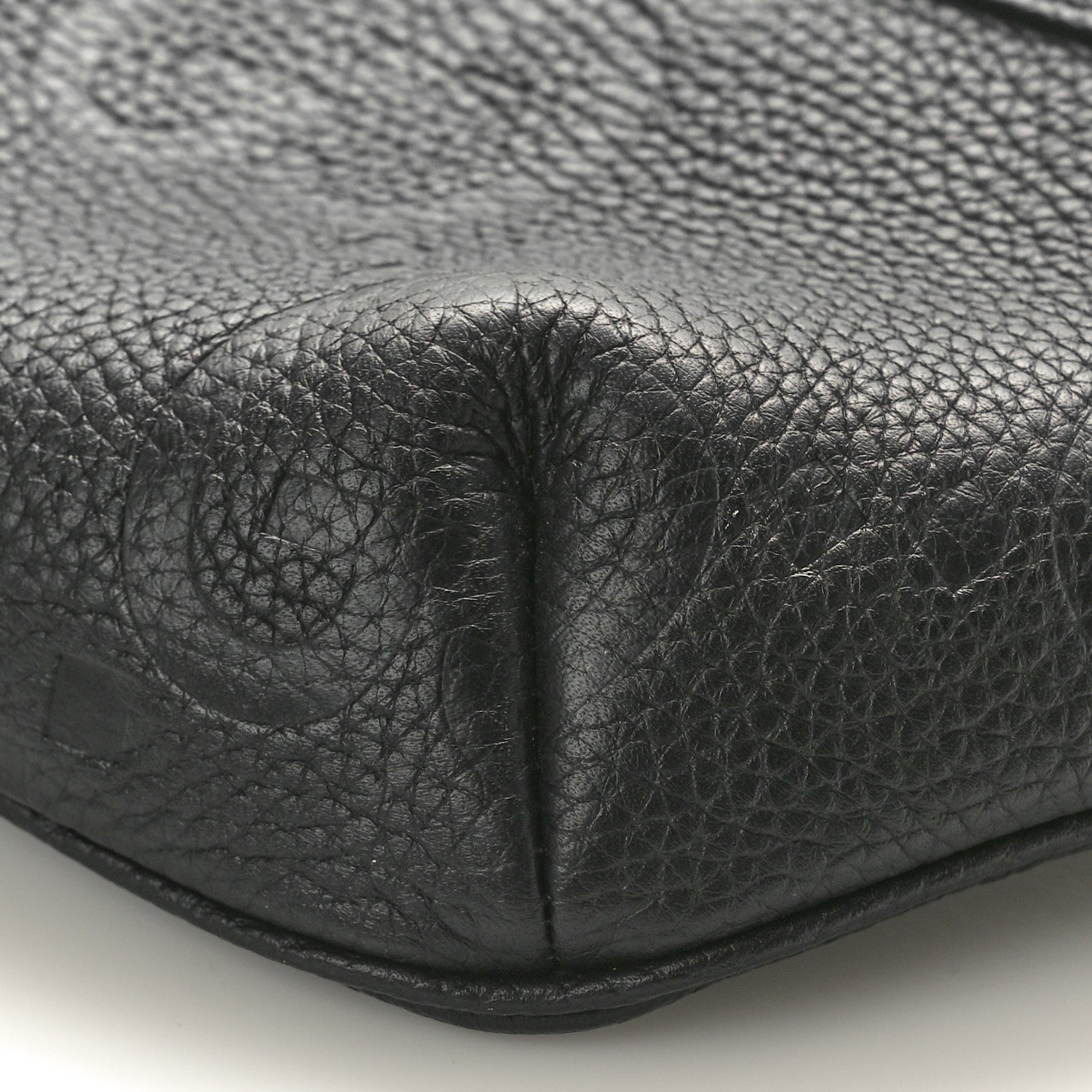 Gucci Piuma Calfskin Jumbo GG Embossed Small Belt Bag Black 10 of 11