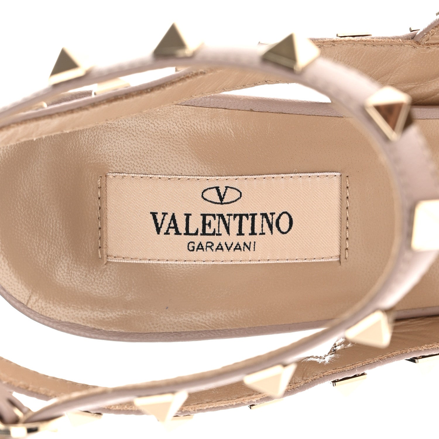Valentino Garavani Patent Nappa Rockstud Ankle Strap 100mm Pumps 40.5 Black Poudre 7 of 8