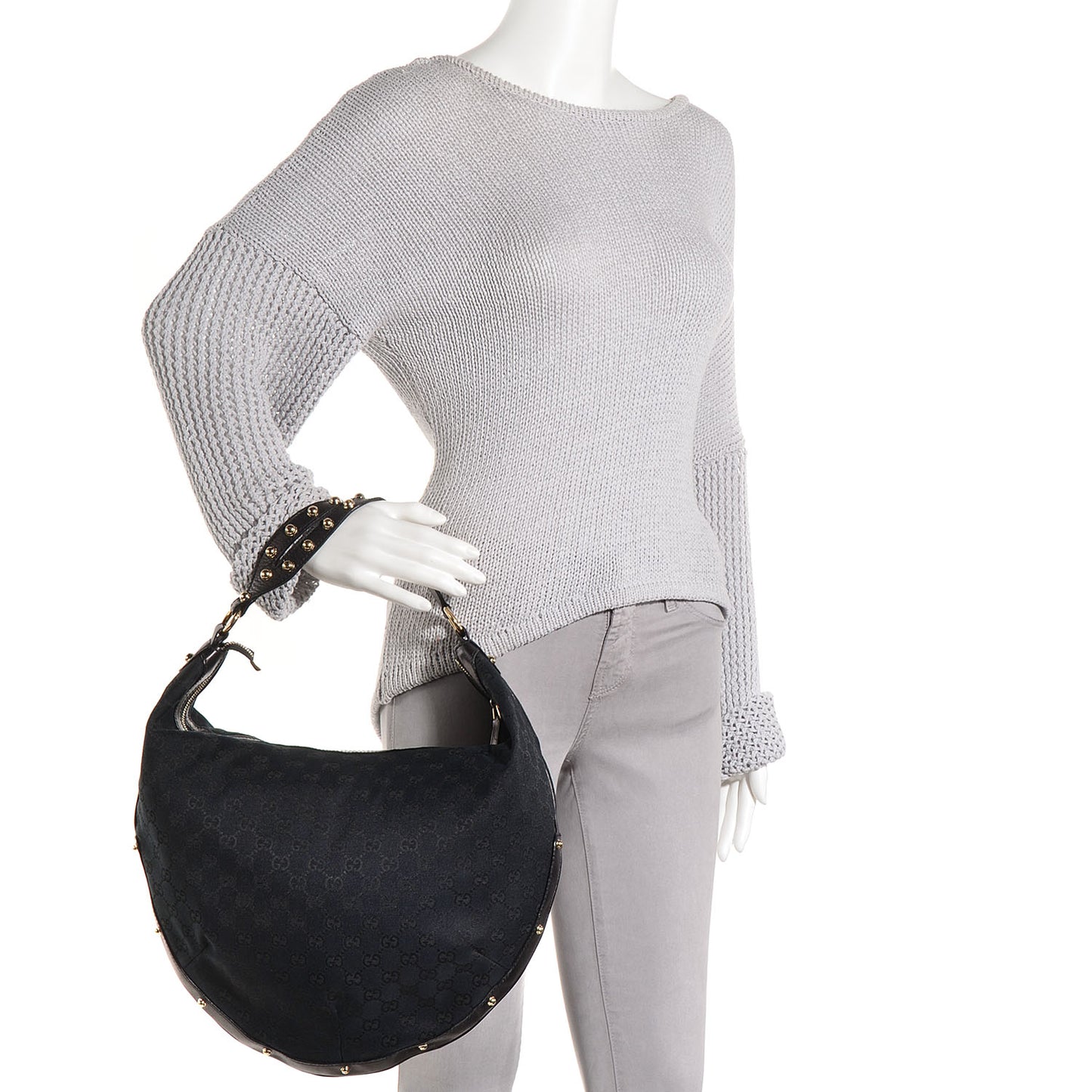Monogram Biba Hobo Black