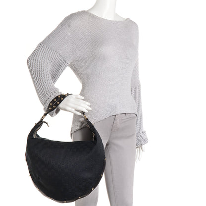 Gucci Monogram Biba Hobo Black 2 of 6