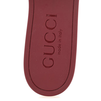 Gucci Rubber Womens Interlocking G Slide Sandals  39 Rosso Ancora 7 of 10