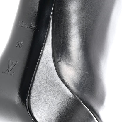 Louis Vuitton Calfskin Monogram Afterglow Platform Ankle Boots 38 Black 12 of 15