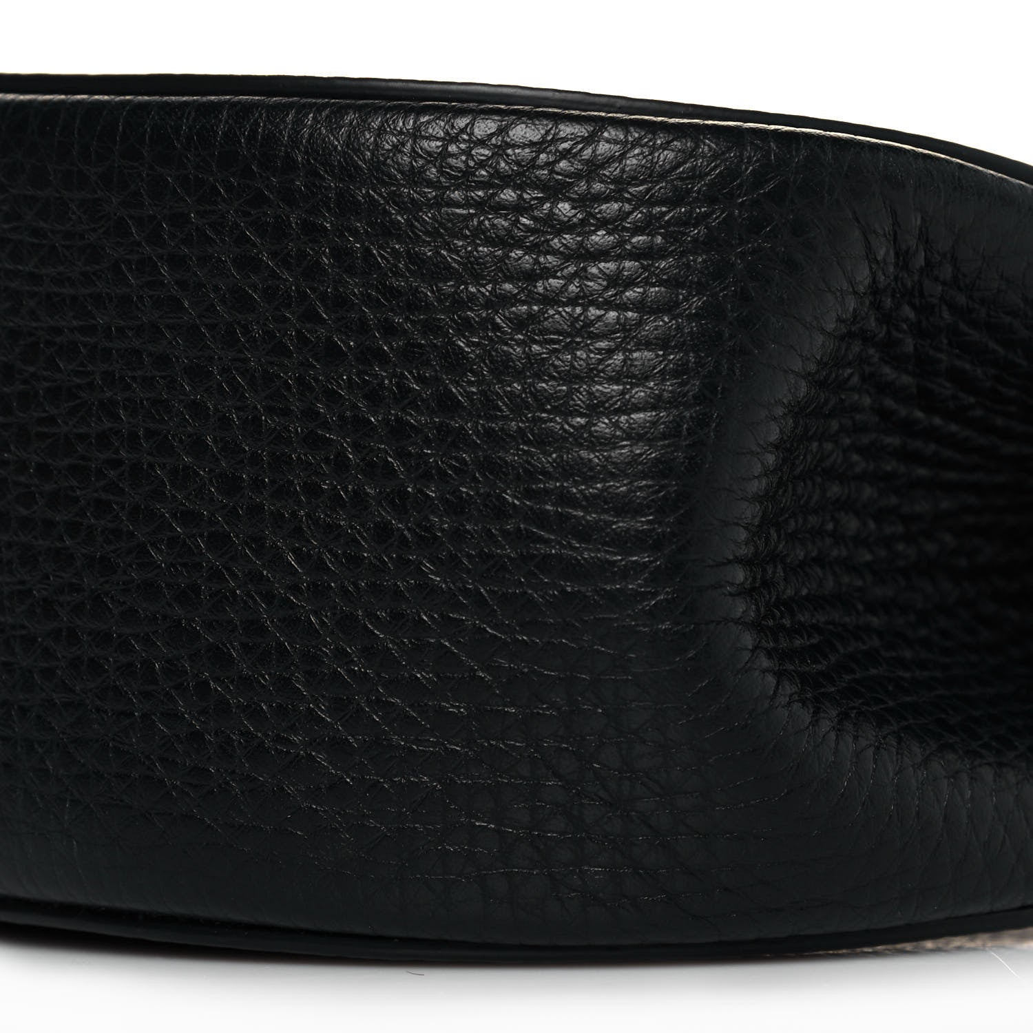 Bottega Veneta Palmellato Calfskin Rounded Belt Bag Black 9 of 9