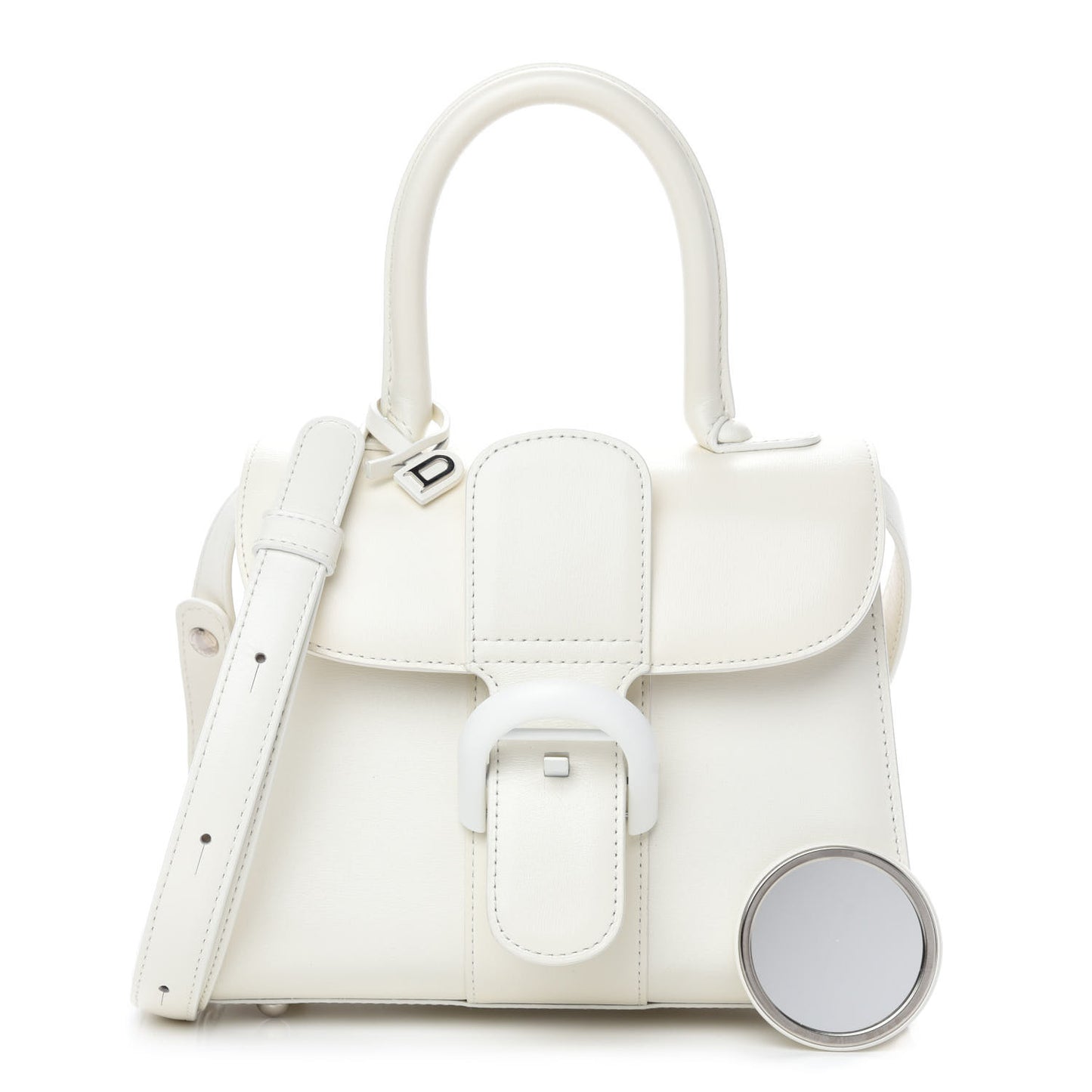 Calfskin Mini Brillant Satchel Ivory
