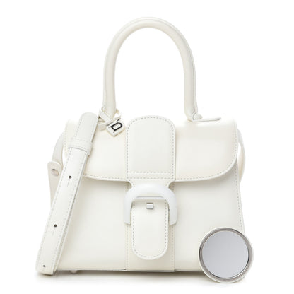 Delvaux Calfskin Mini Brillant Satchel Ivory 3 of 11