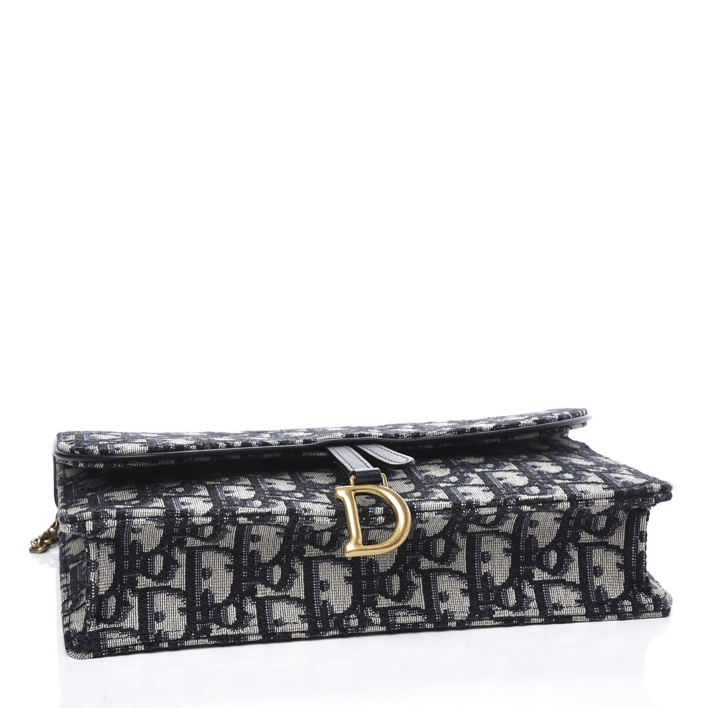 Oblique Saddle Chain Pouch Blue