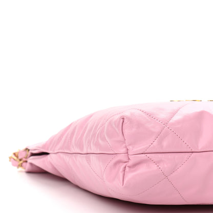 Chanel Shiny Calfskin Quilted Small Chanel 22 Pink 10 of 11