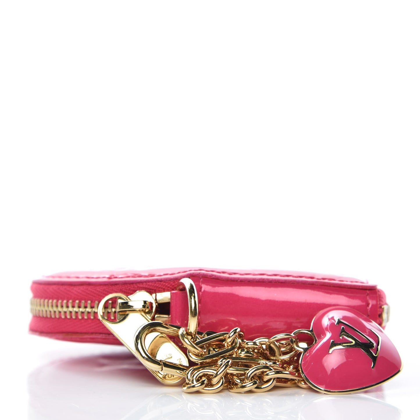 Vernis Heart Coin Purse Framboise