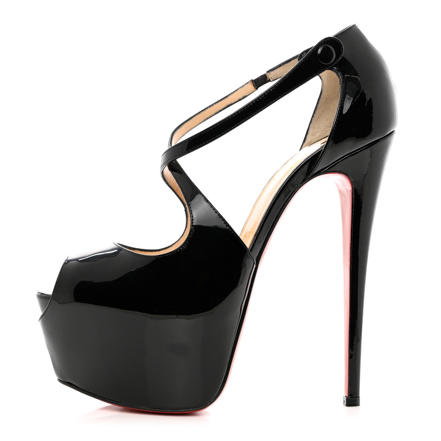 Christian Louboutin Patent Exagona 160 Pumps 40 Black 1 of 7