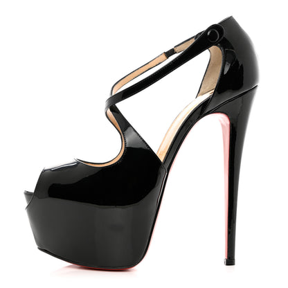 Christian Louboutin Patent Exagona 160 Pumps 40 Black 1 of 7