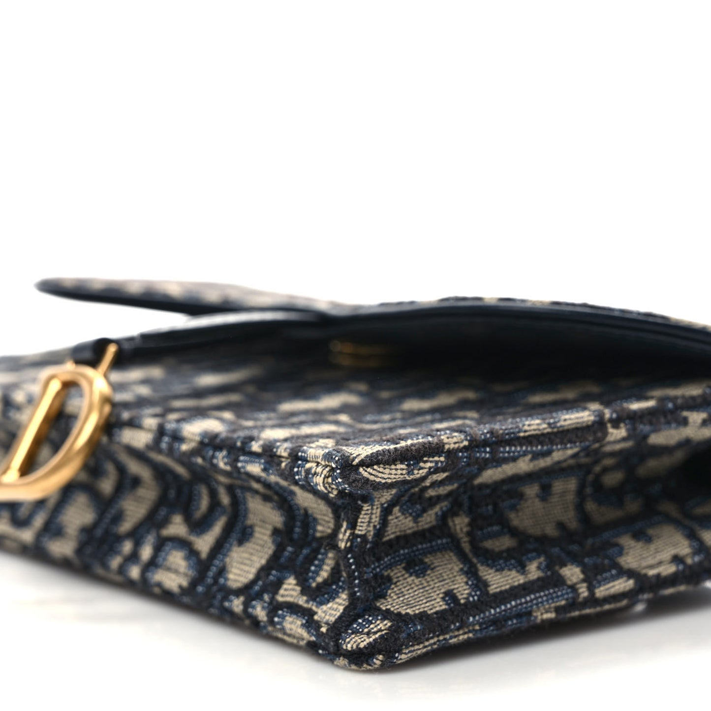 Oblique Saddle Belt Bag Blue