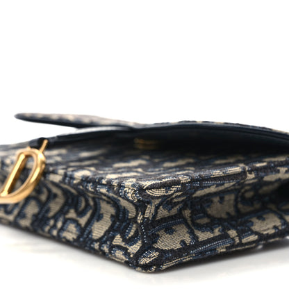 Christian Dior Oblique Saddle Belt Bag Blue 8 of 10