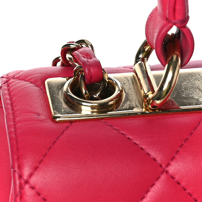 Chanel Lambskin Quilted Small Trendy CC Flap Dual Handle Bag Pink 11 of 17