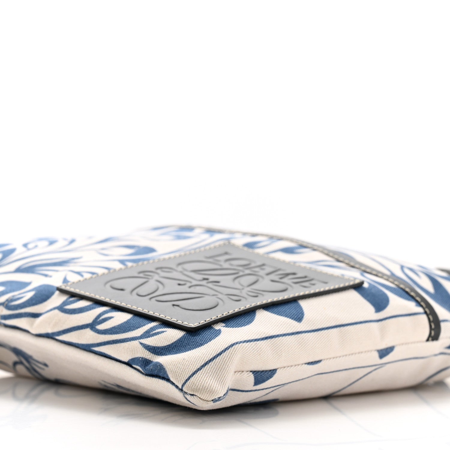 Loewe Canvas Tile Print Paula's Ibiza Small Pouch White Blue Black 10 of 11