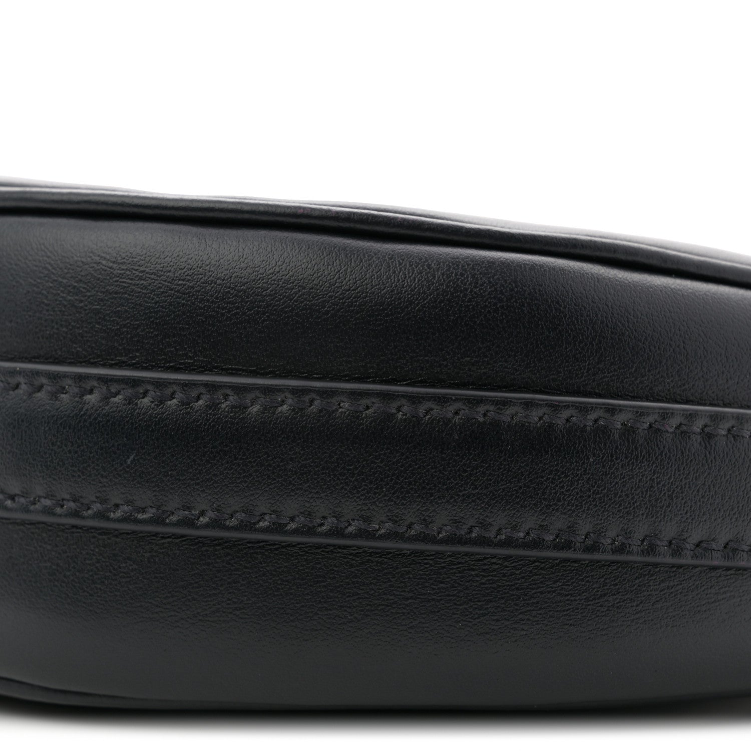 Prada Soft Calfskin Arque Shoulder Bag Black 10 of 11
