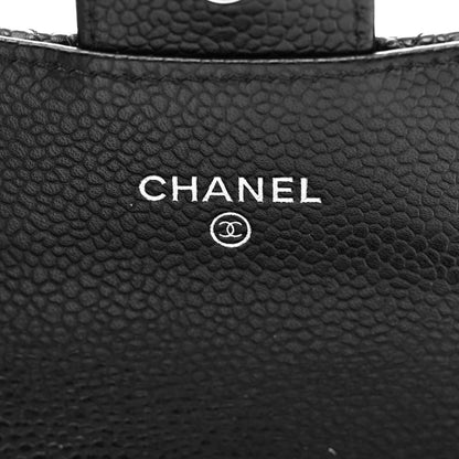 Chanel Caviar Quilted Flap Card Holder Wallet Black 7 of 9