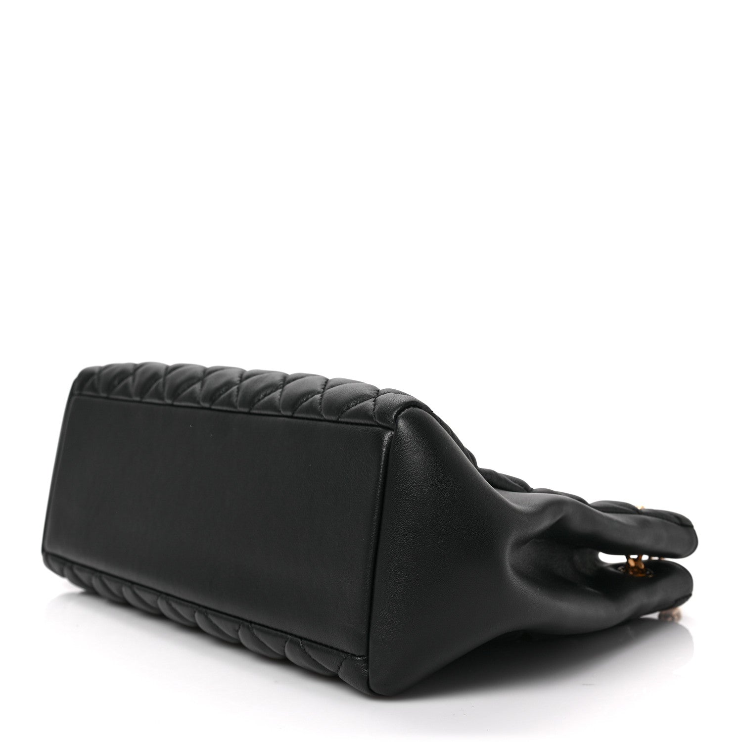Versace Nappa Quilted Medusa Chain Shoulder Bag Black 8 of 8