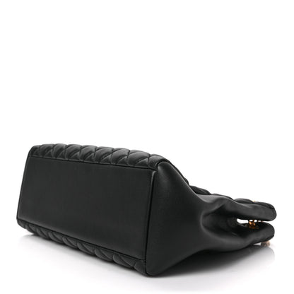 Versace Nappa Quilted Medusa Chain Shoulder Bag Black 8 of 8