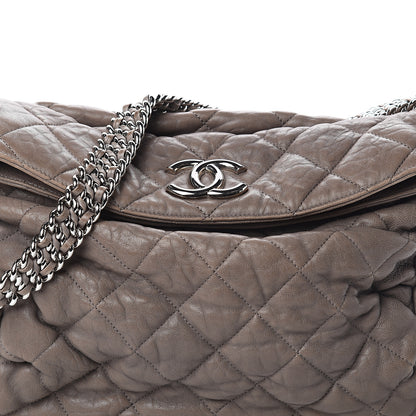 Chanel Washed Lambskin Chain Around Hobo Taupe 7 of 9