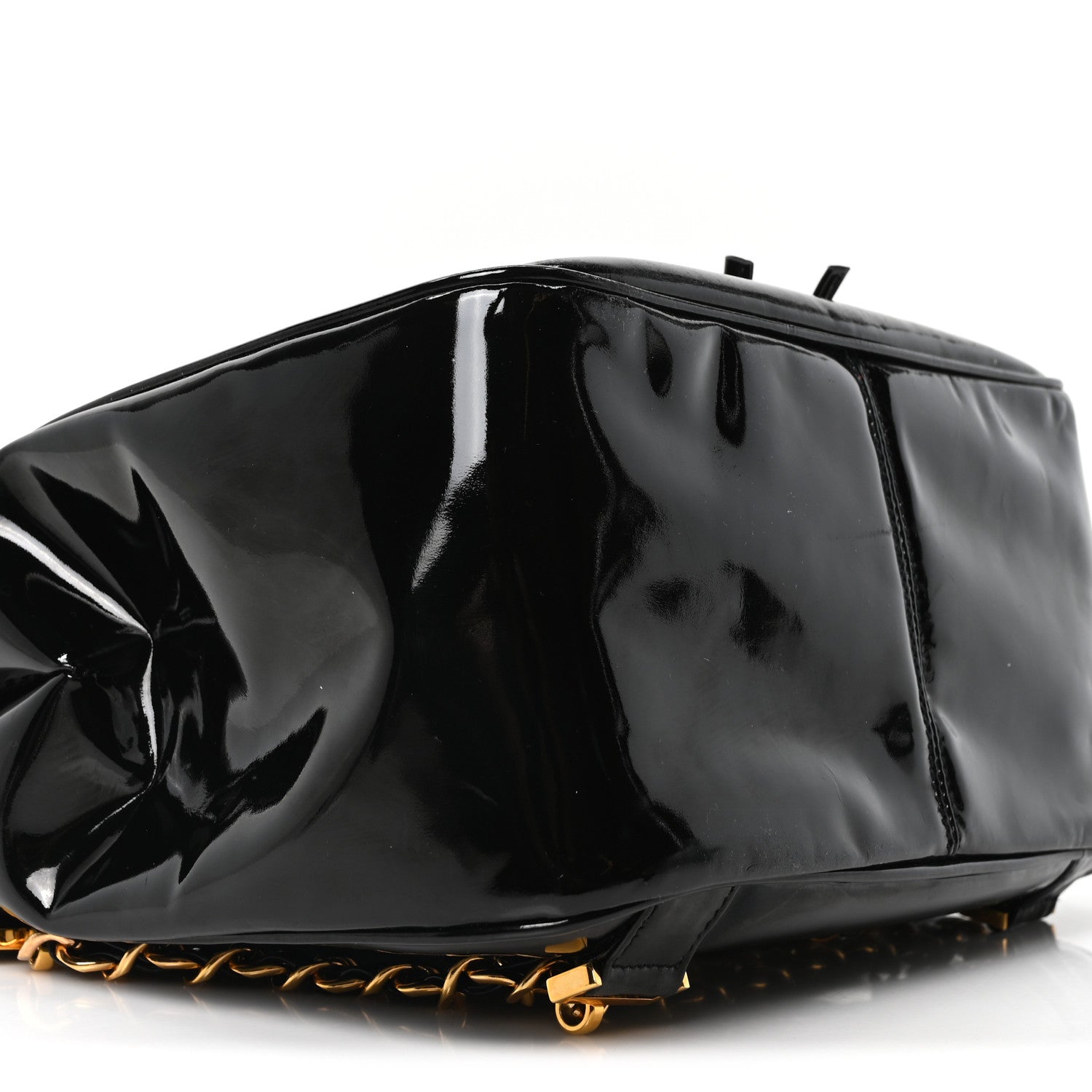 Chanel Patent CC Drawstring Backpack Black 9 of 10