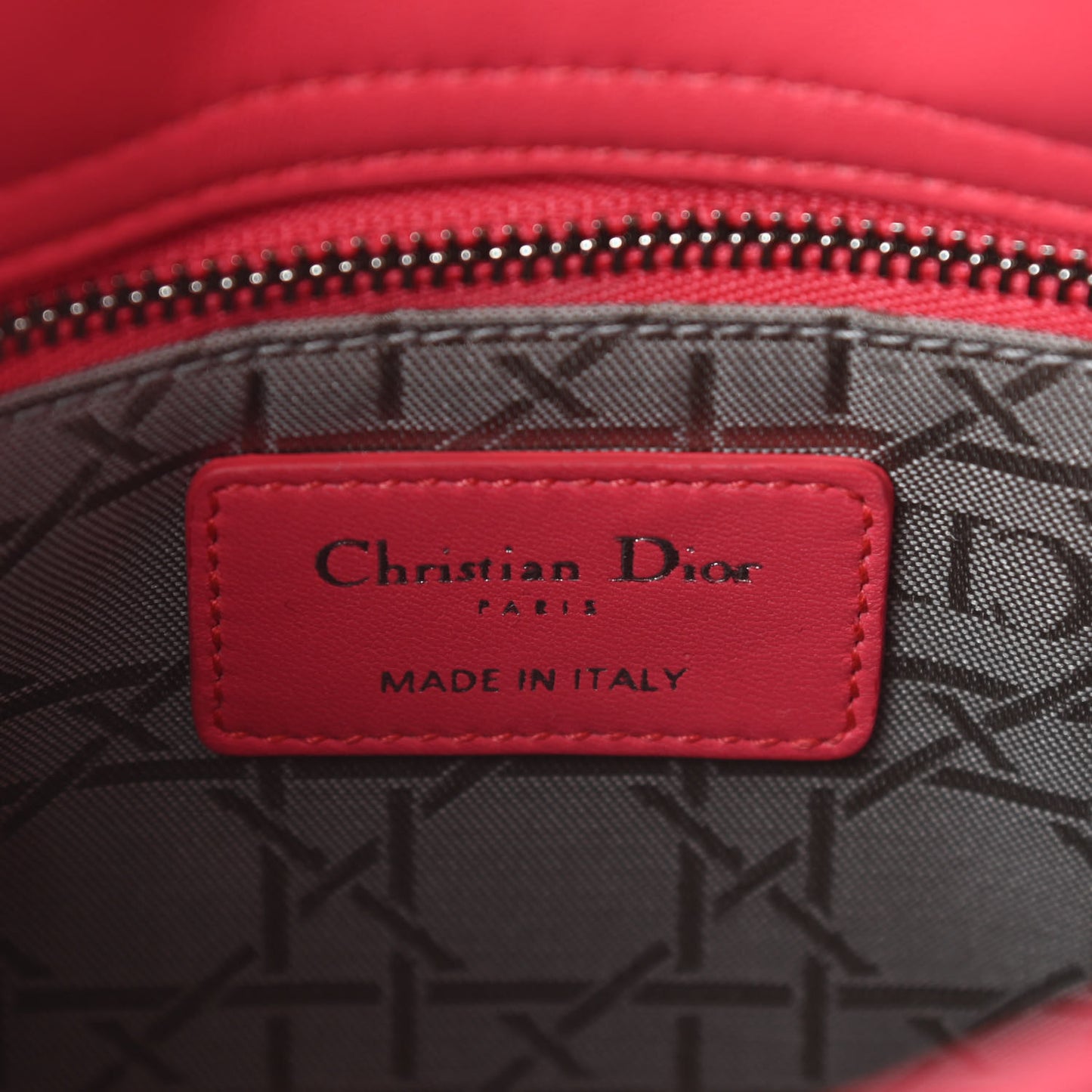 Lambskin Cannage Mini Lady Dior Pink