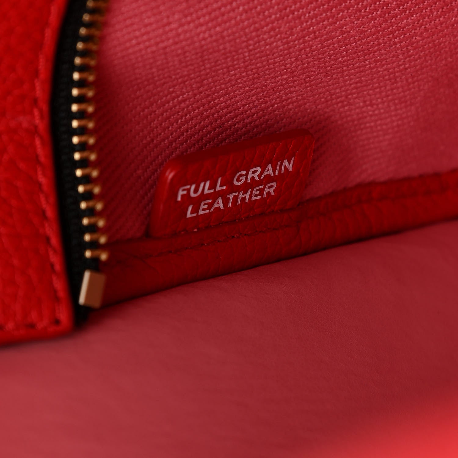 Marc Jacobs Grained Calfskin Small The Tote Bag True Red 10 of 12