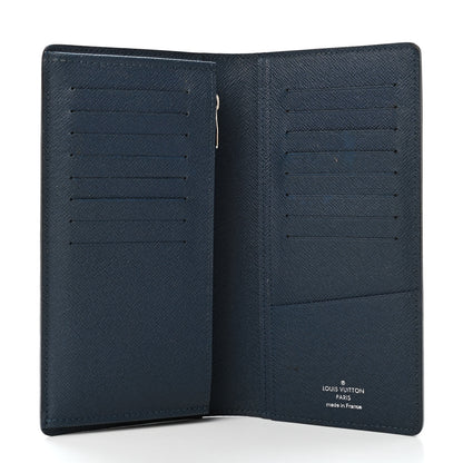 Louis Vuitton Taiga Brazza Wallet Ocean 4 of 4