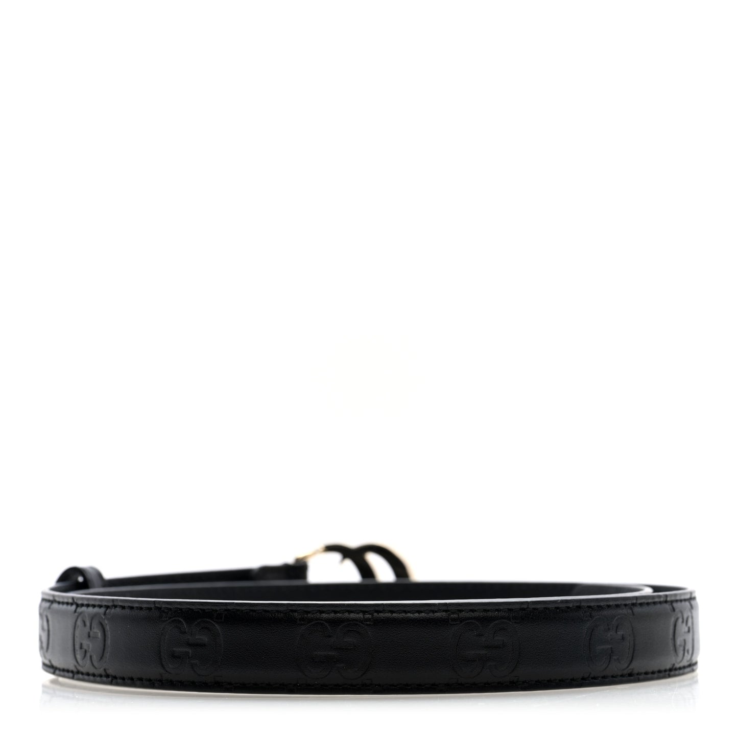 Piuma Calfskin Jumbo GG Milano 30mm Belt 80 32 Black