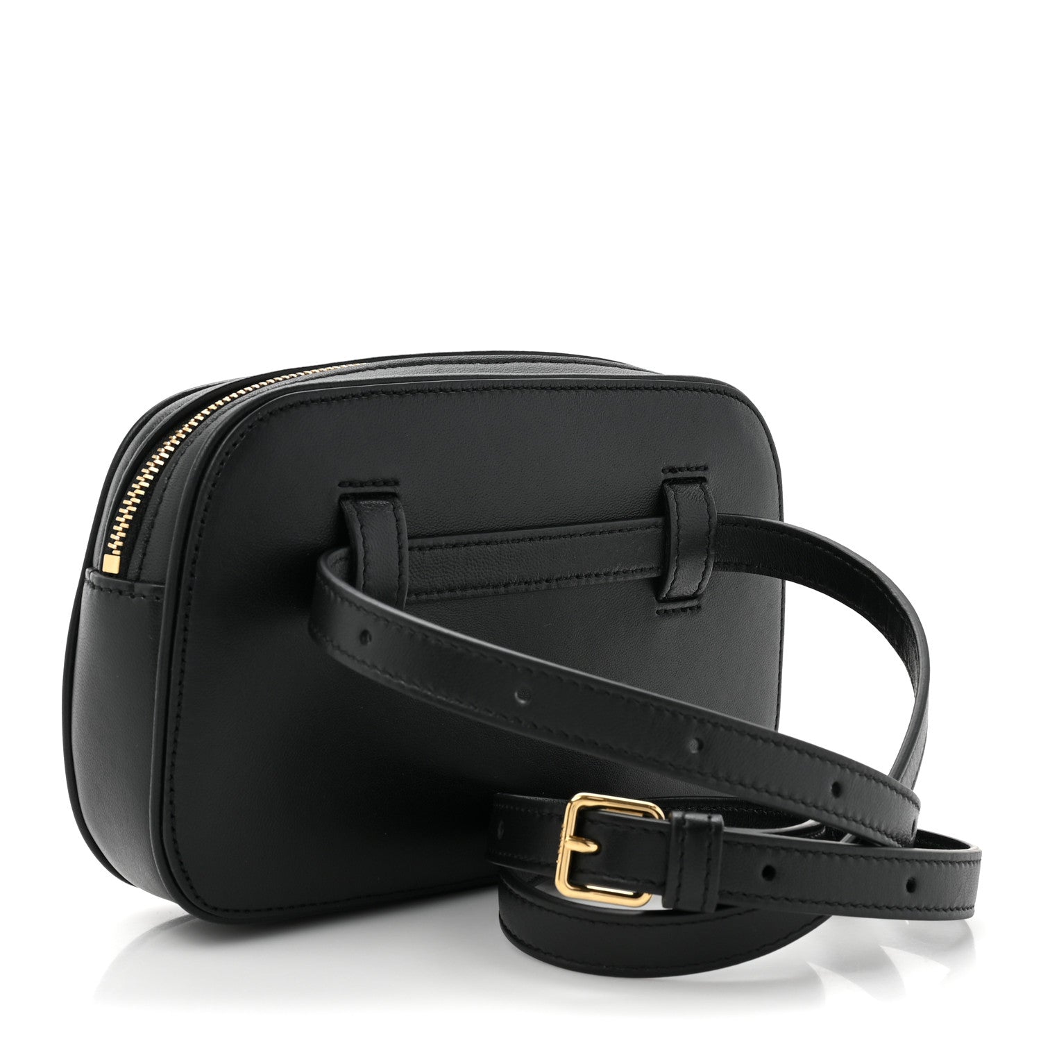 Celine Calfskin Crecy Belt Bag Black 3 of 9